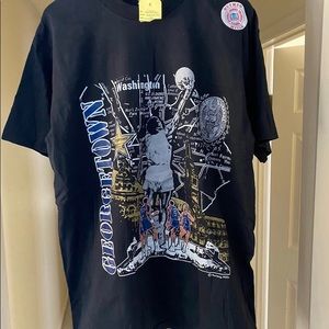 Vintage Georgetown Hoyas tshirt NCAA basketball iverson NWT nutmeg bball